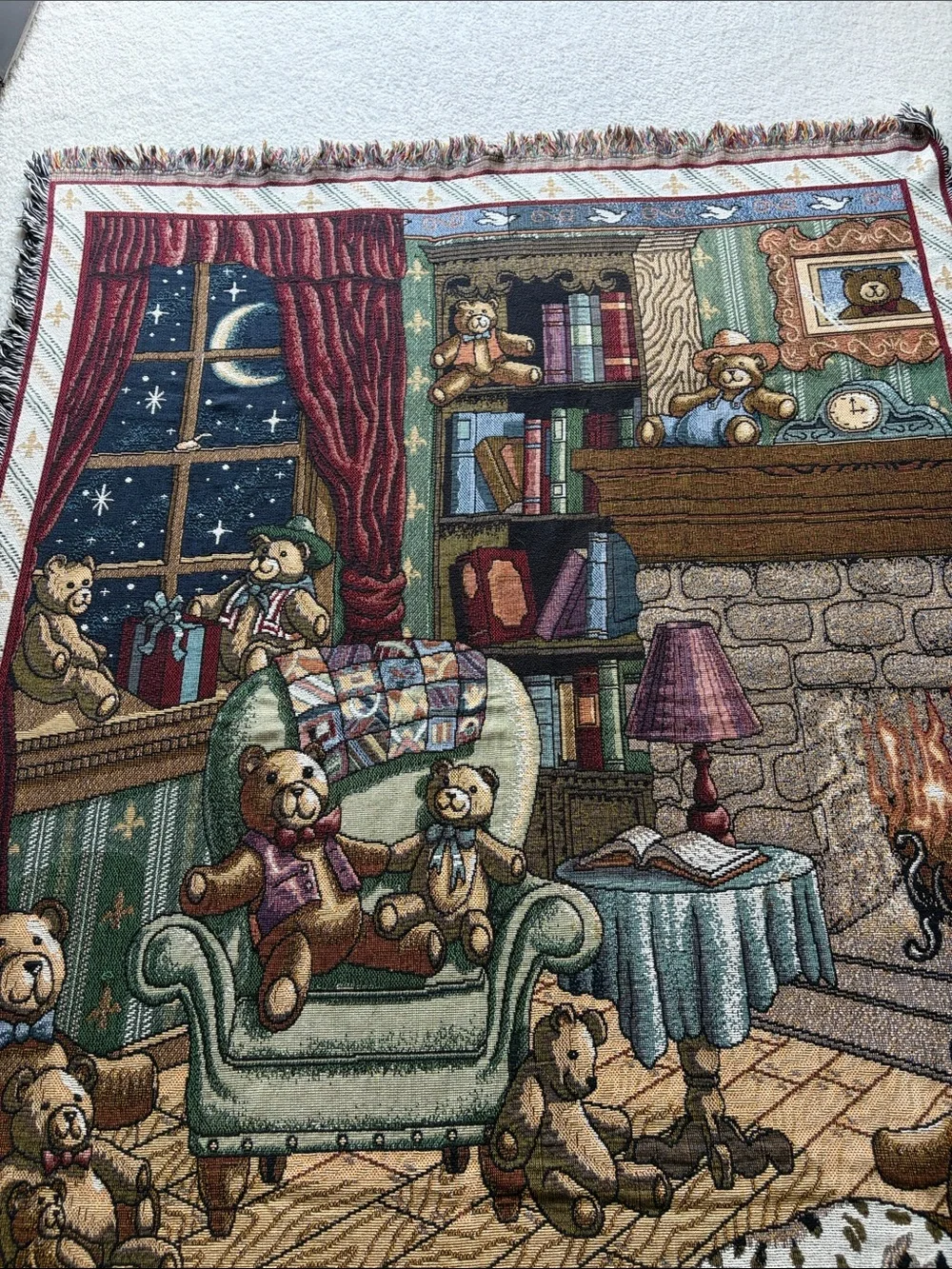 Bear Theme Holiday Throw